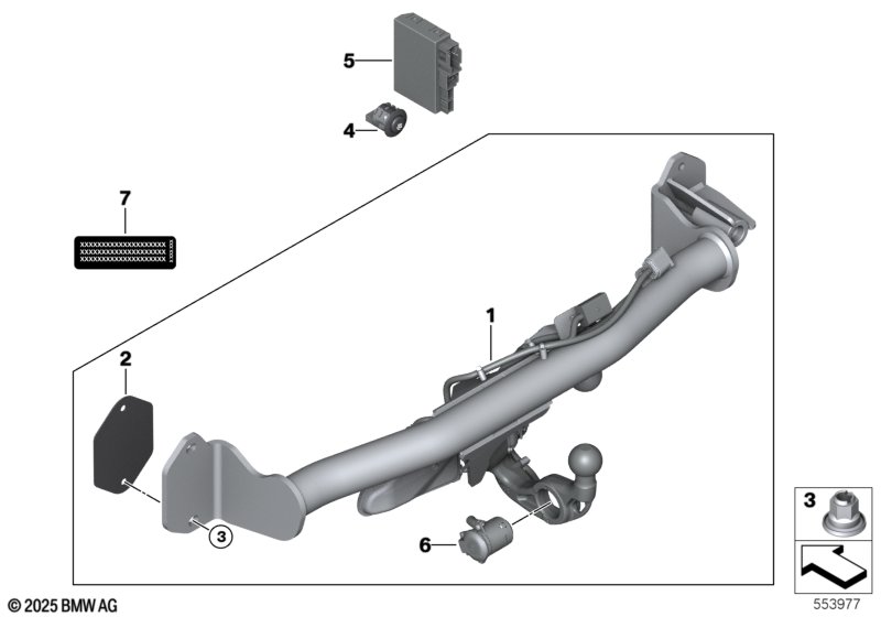 Set trailer tow hitches electr.swivel.