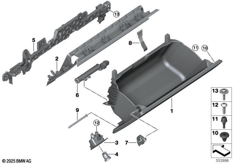 Glove box li