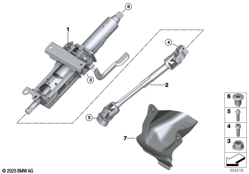 Steering col