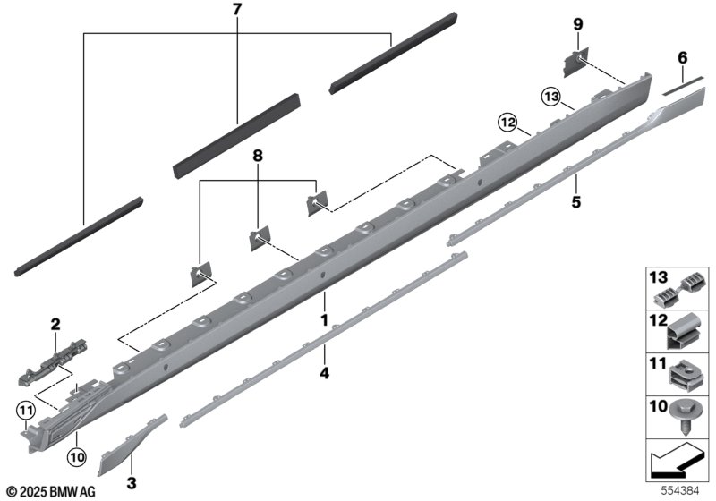 Накладка порог / арка колеса