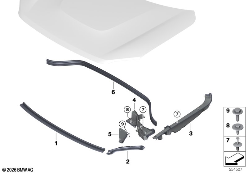 Уплотнители капота