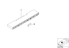 Блок переключателей в центр.консоли