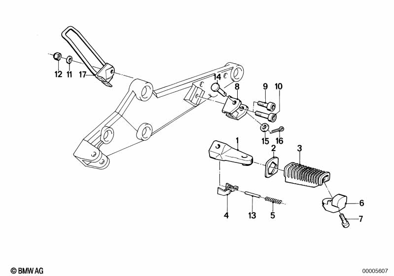 Планка упора для ног/упор для ног Зд