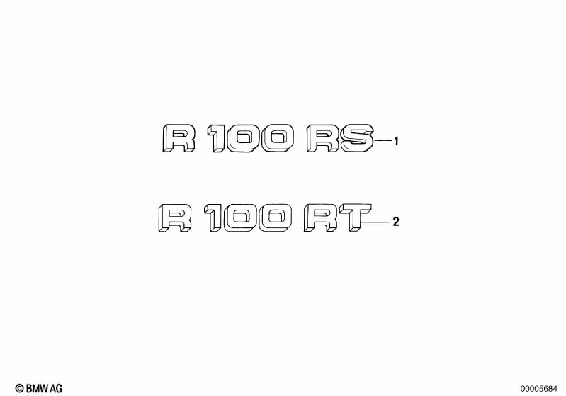 Переводная картинка R100RS/RT