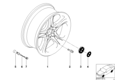 Л/с диск BMW со сдвоенными спицами 59