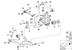 Балка заднего моста/подвеска колеса
