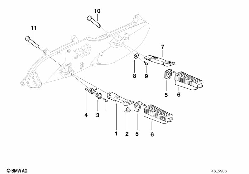 Упор для ног Пд/Зд