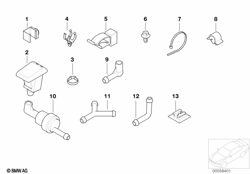 Детали стеклоомывателя