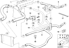 Водяной шланг системы охлаждения