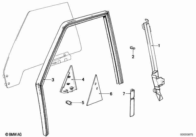 Направляющая стекла Пд