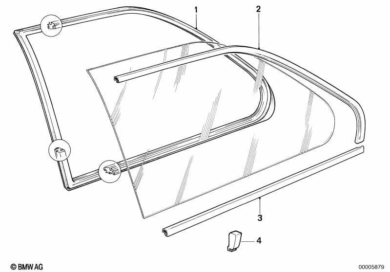 Боковое стекло неподвижное