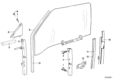 Механизм перемещения стекла двери Пд