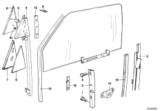 Механизм перемещения стекла двери Пд