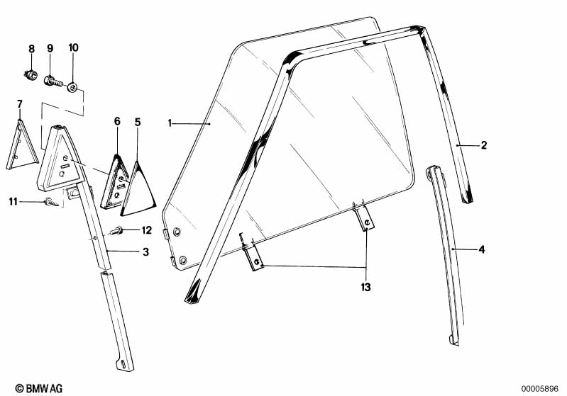 Направляющая стекла Пд