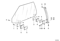 Кронштейн обоймы стеклоподъемника