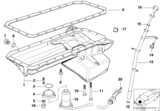 Масляный картер/маслоизмерит.приспособл.