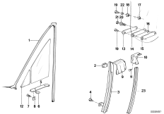 Направляющая стекла Пд