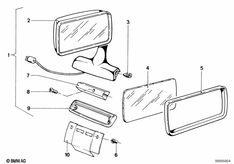 Электрические наружные зеркала