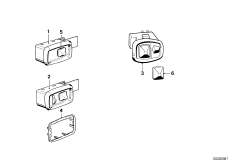 Выключатель нар.зеркала з.вида с э/прив.