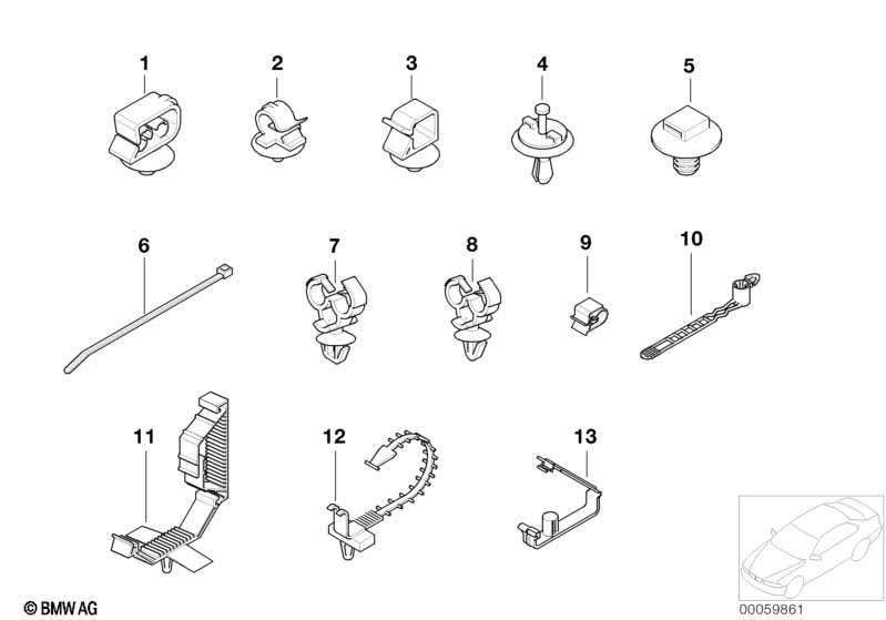Различные держатели провода