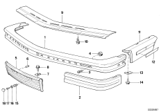 передний бампер