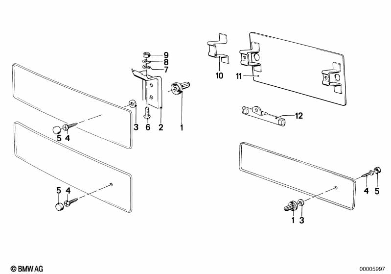 Основание номерного знака