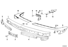 передний бампер