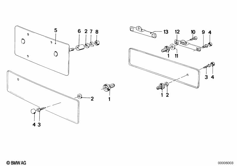Основание номерного знака
