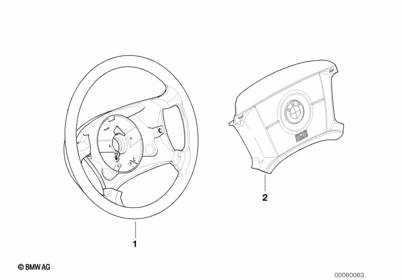 Обод рулевого колеса дерево-кожа
