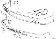 Передний спойлер