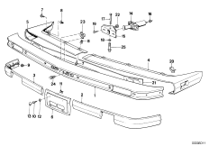 передний бампер