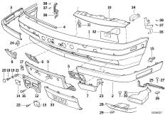 Облицовка бампера Пд