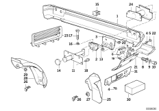 Кронштейн бампера Зд