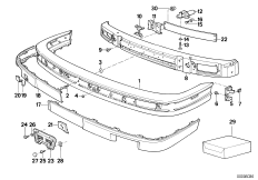 передний бампер