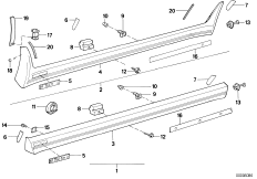 Накладка M порог / арка колеса