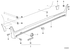 Накладка M порог / арка колеса
