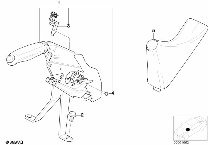 Рычаг стояночного тормоза