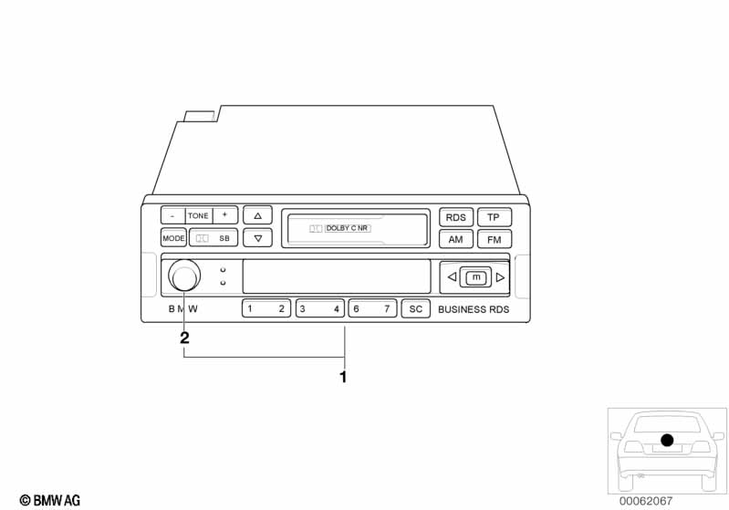 Радиоприемник BMW Business RDS