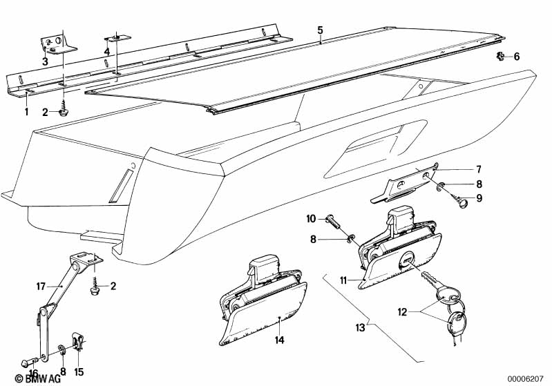 Вещевой ящик, дополнительные элементы
