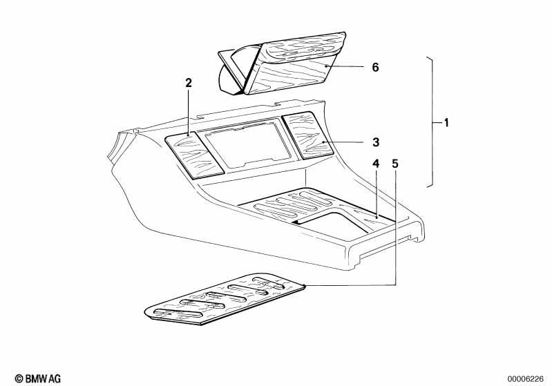 Отделение, монт.комплект дерев.накладок
