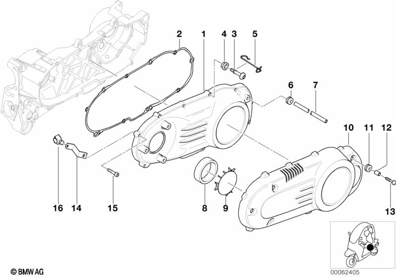 Крышка вариатора