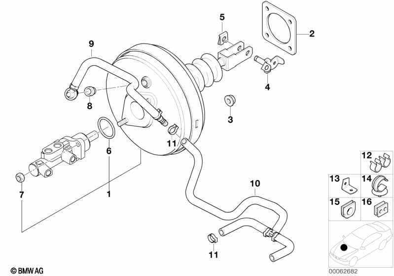 Вакуумный усилитель тормозов