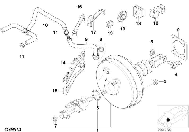Вакуумный усилитель тормозов