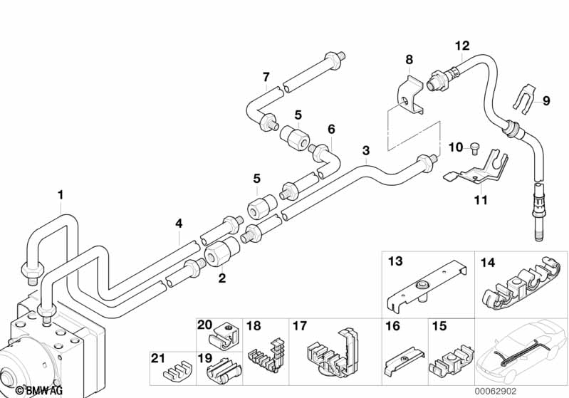 Трубопровод торм.привода Зд, полноприв.