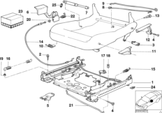 Сиденье Пд направ.сиден.с мех.прив./дет.