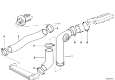 Система впуска воздуховода наддув.возд.