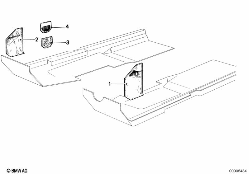 Боковая обшивка пространства для ног