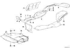 Теплоизоляция/экран моторного отсека