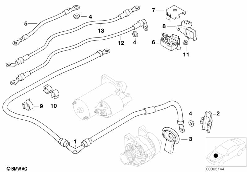 провод батареи