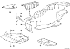 Теплоизоляция/экран моторного отсека